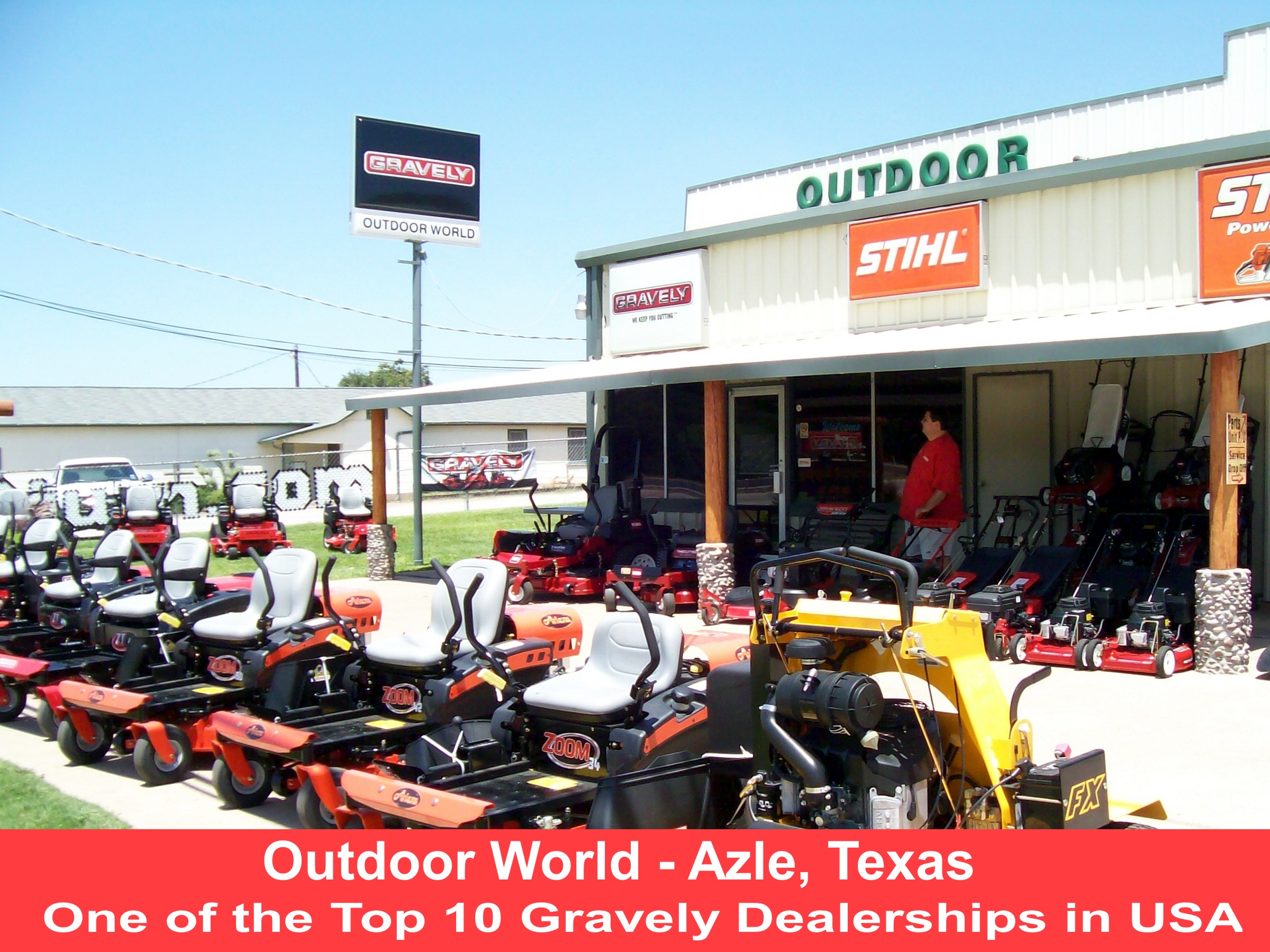 outdoor world, azle, texas, gravely dealership, gravely lawn mowers, tire seal